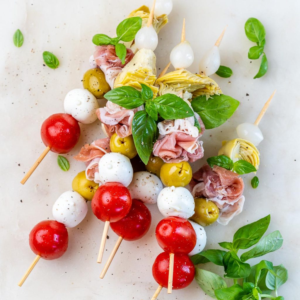 Antipasto Party Skewers | Clean Food Crush