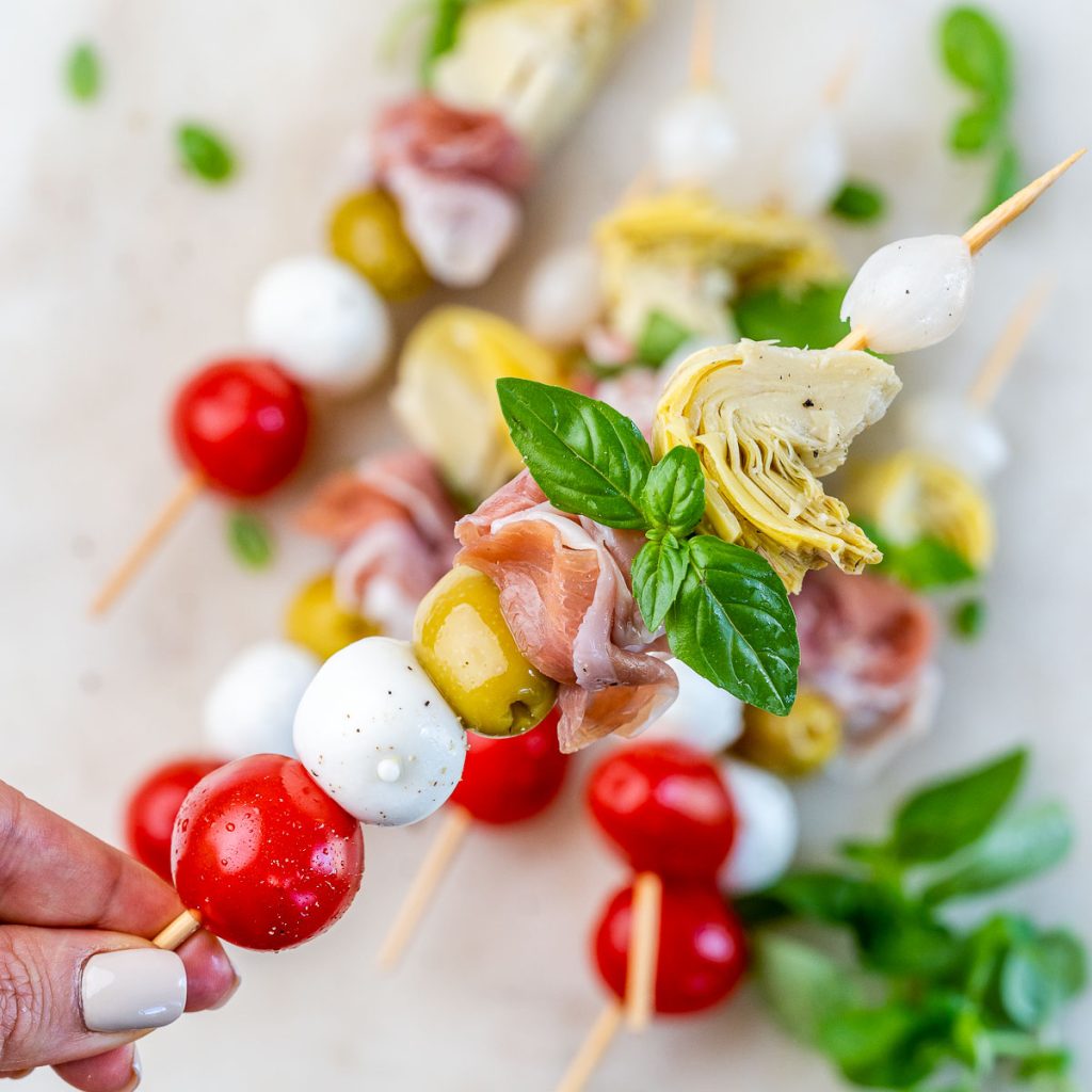 Antipasto Party Skewers | Clean Food Crush