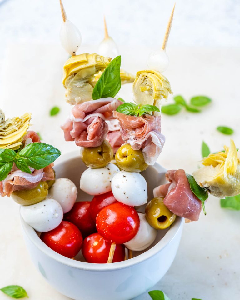 Antipasto Party Skewers Clean Food Crush