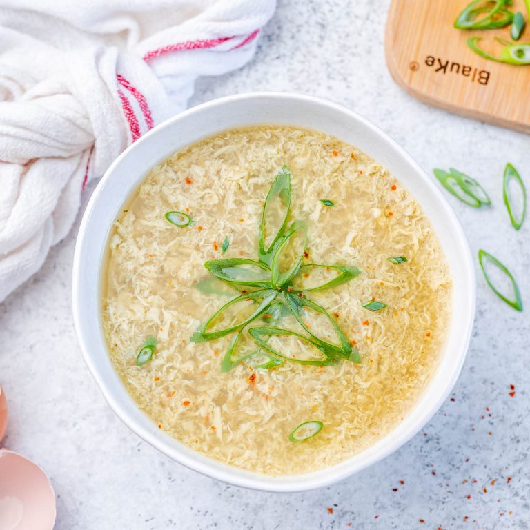 Homemade CFC-Style EASY Egg Drop Soup | Clean Food Crush