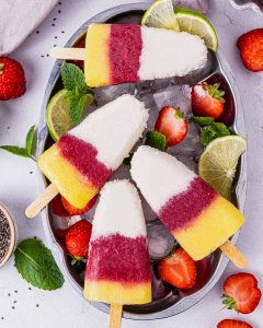 Tropical Coconut Popsicles | Clean Food Crush