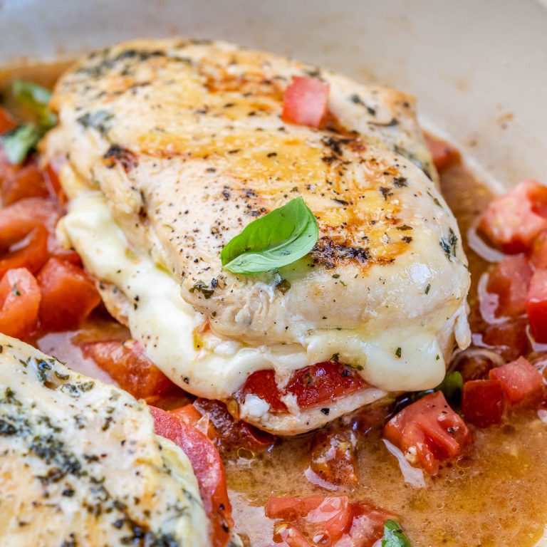 Caprese Stuffed Chicken Breasts | Clean Food Crush