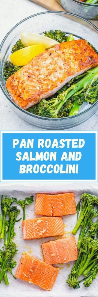 Sheet Pan Roasted Salmon + Broccolini | Clean Food Crush