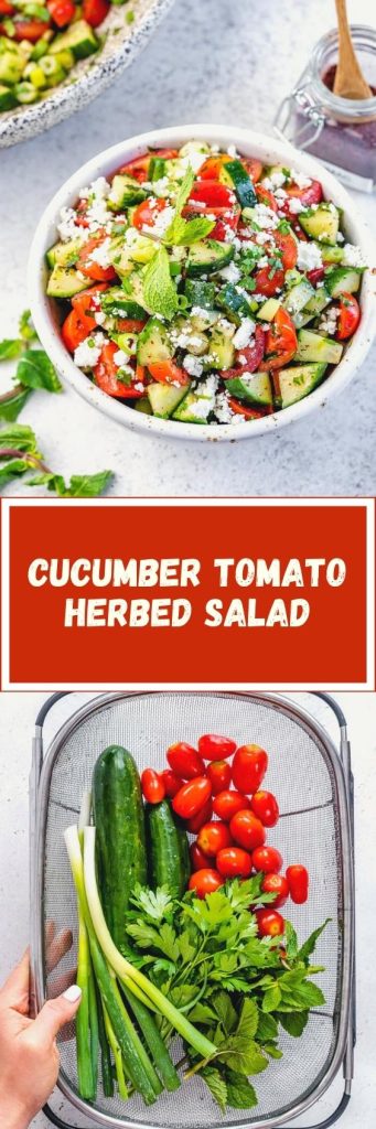 [VIDEO] Cucumber Tomato Herbed Salad | Clean Food Crush