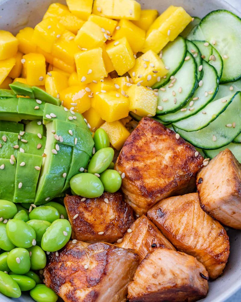 Cold Lunchbox-Friendly Salmon Bowls | Clean Food Crush