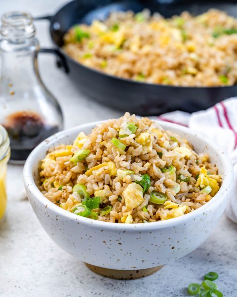 Japanese-Inspired Garlic Fried Rice | Clean Food Crush
