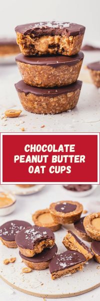 Chocolate Peanut Butter Oat Cups | Clean Food Crush