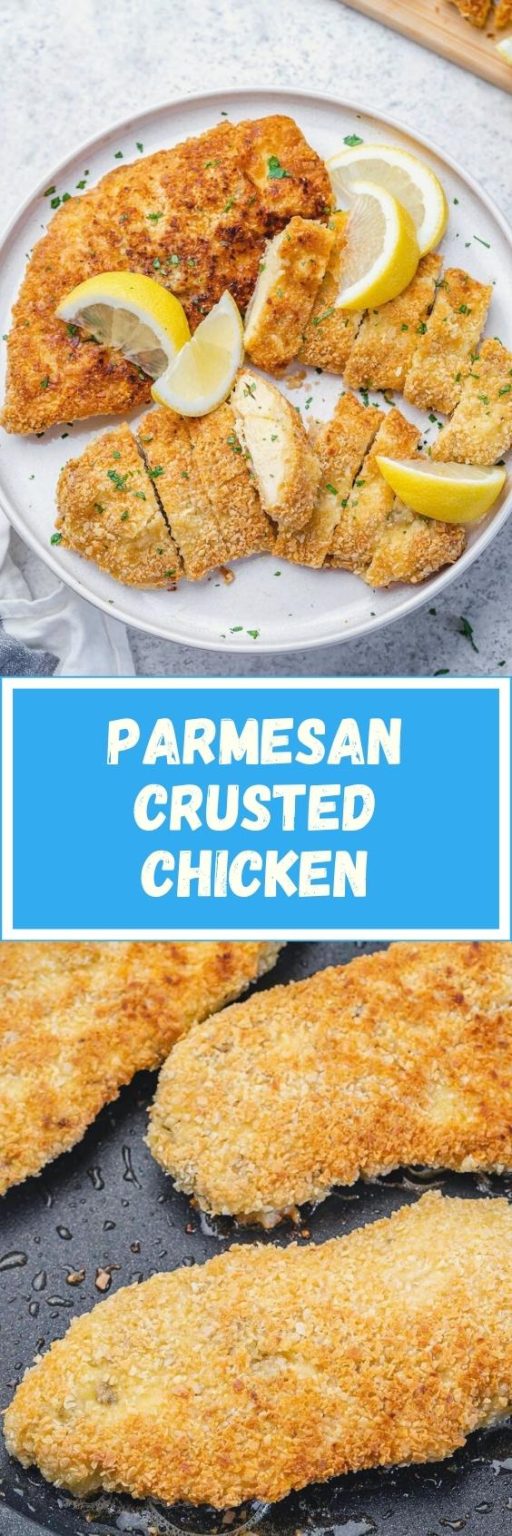 Parmesan Crusted Chicken | Clean Food Crush