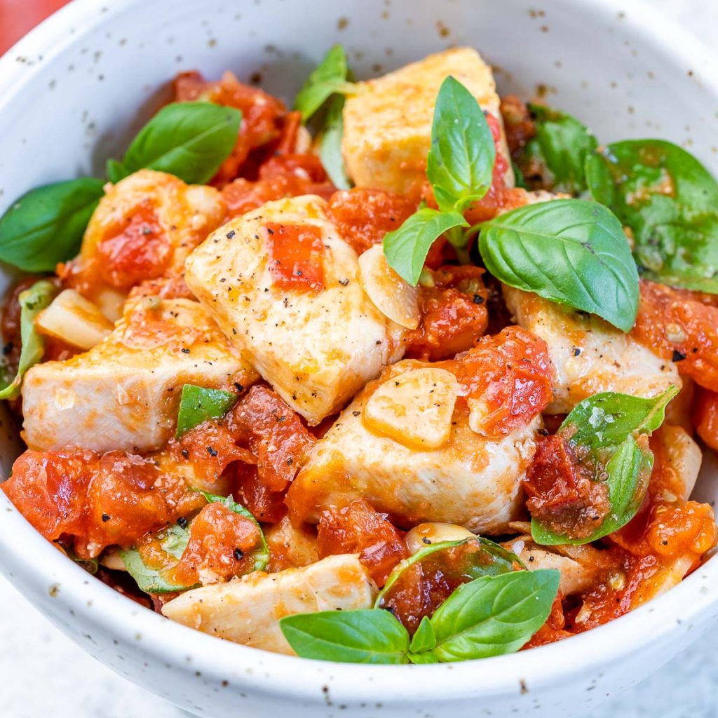 Fresh Tomato Basil Chicken Clean Food Crush