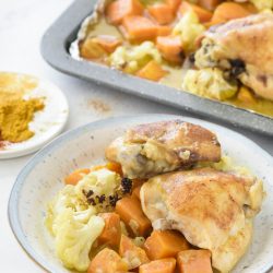 Chicken Curry Dinner with Roasted Vegetables-image