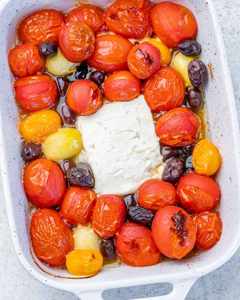 Greekinspired Baked Feta & Cauliflower Clean Food Crush