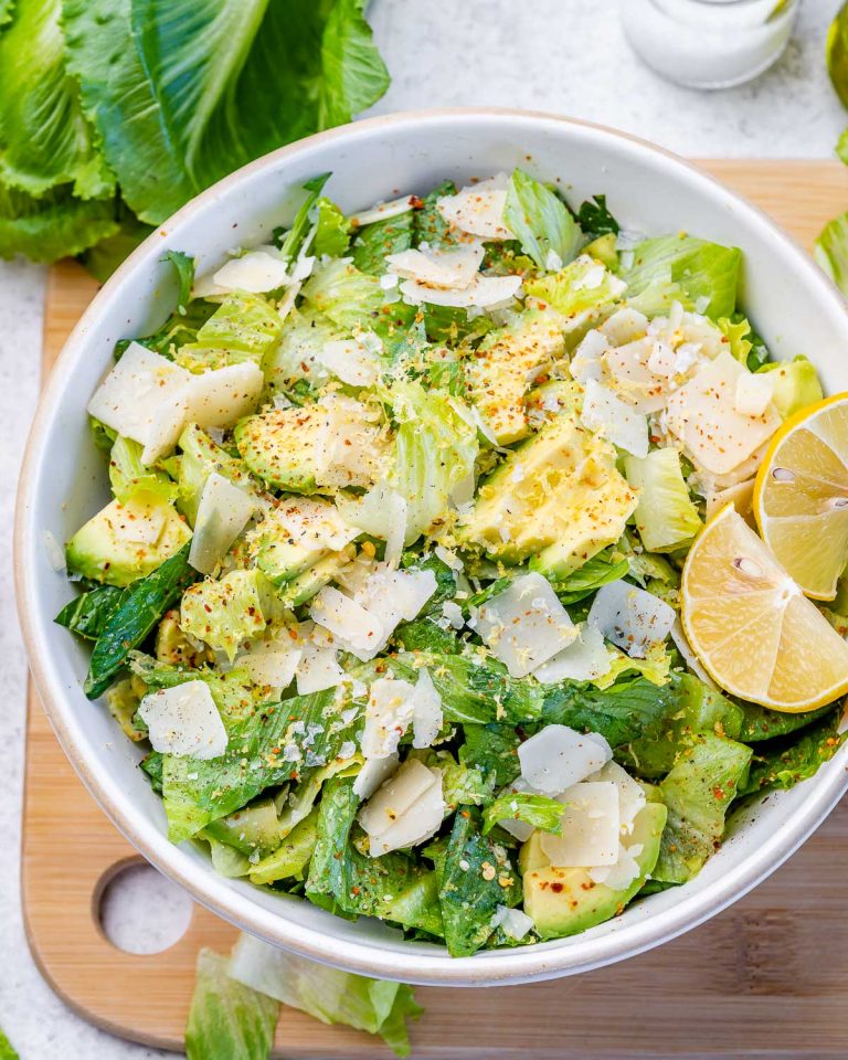 Lemon Parmesan Salad Clean Food Crush