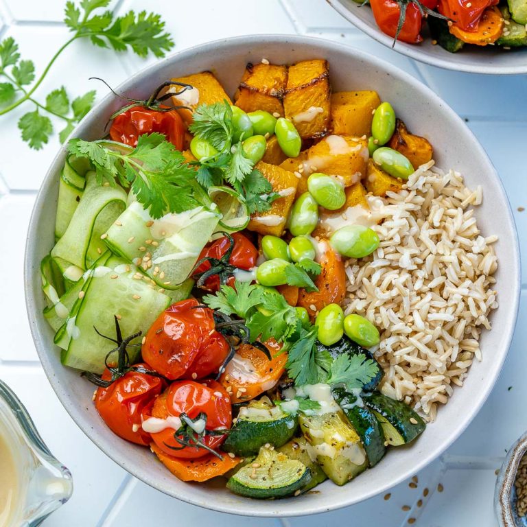 Roasted Pumpkin Buddha Bowls | Clean Food Crush