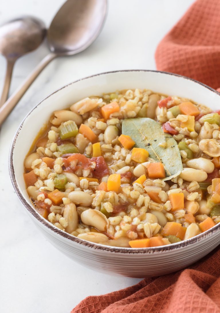White Bean + Barley Stew Clean Food Crush