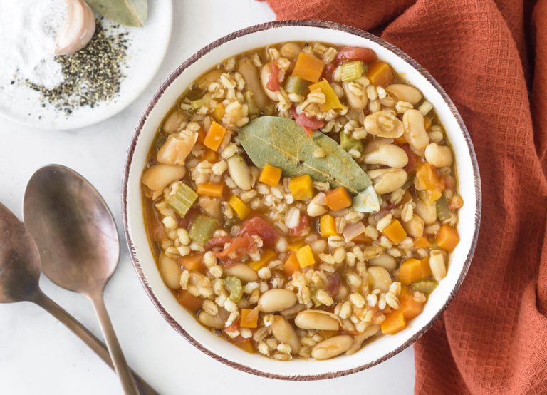 White Bean + Barley Stew Clean Food Crush