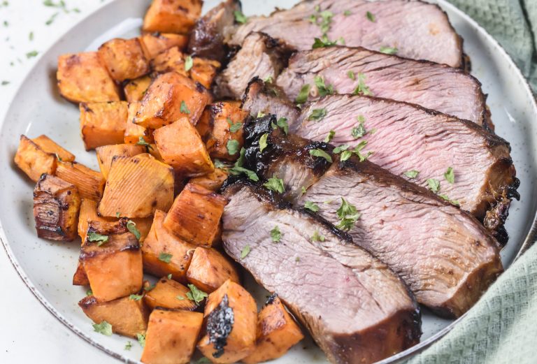 Air Fryer Pot Roast + Sweet Potatoes Clean Food Crush