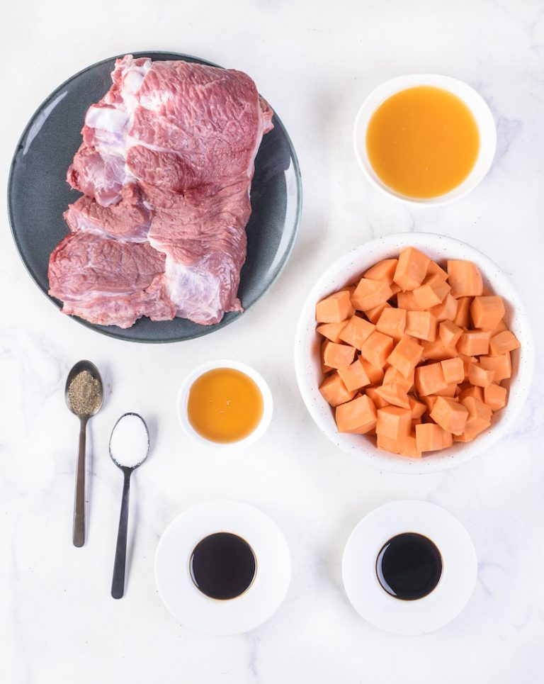 Air Fryer Pot Roast + Sweet Potatoes Clean Food Crush