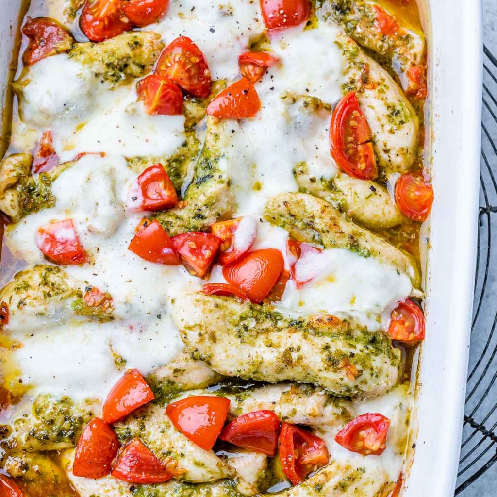 Baked Pesto Chicken | Clean Food Crush