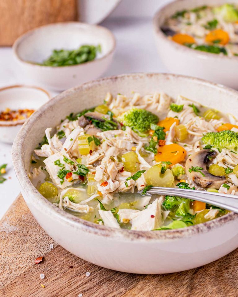 Creamy Leftover Turkey Soup | Clean Food Crush