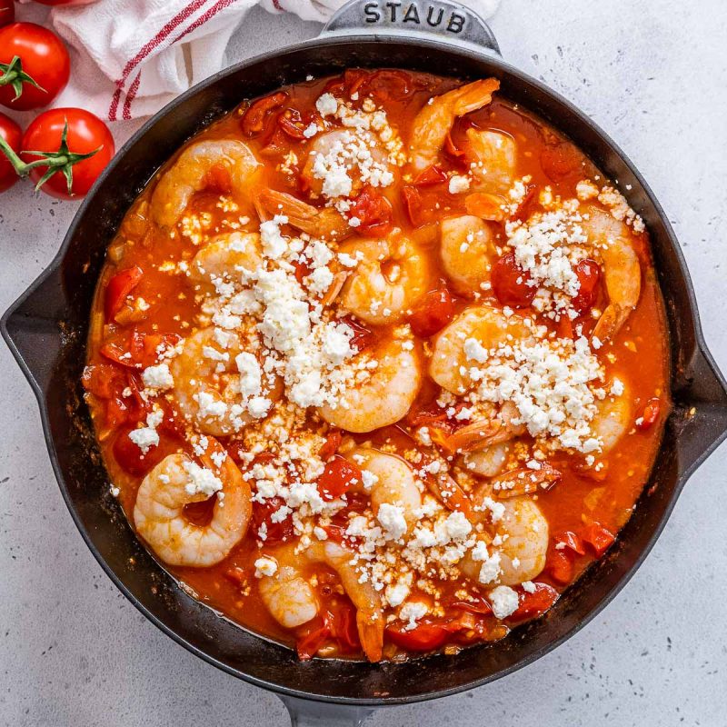 [VIDEO] Greek-Inspired Shrimp Saganaki | Clean Food Crush