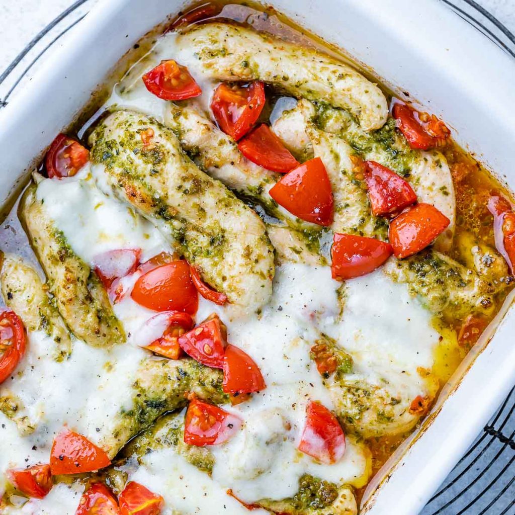 Baked Pesto Chicken | Clean Food Crush