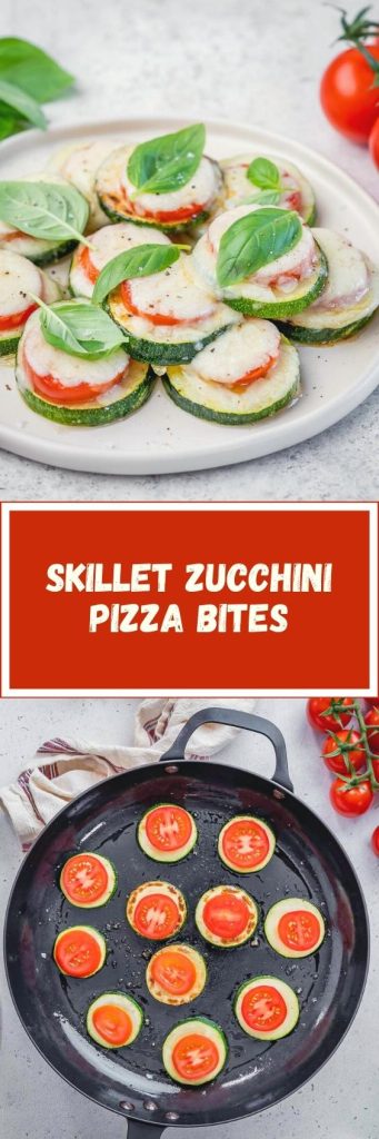 [VIDEO] Skillet Zucchini Margherita Pizza Bites | Clean Food Crush