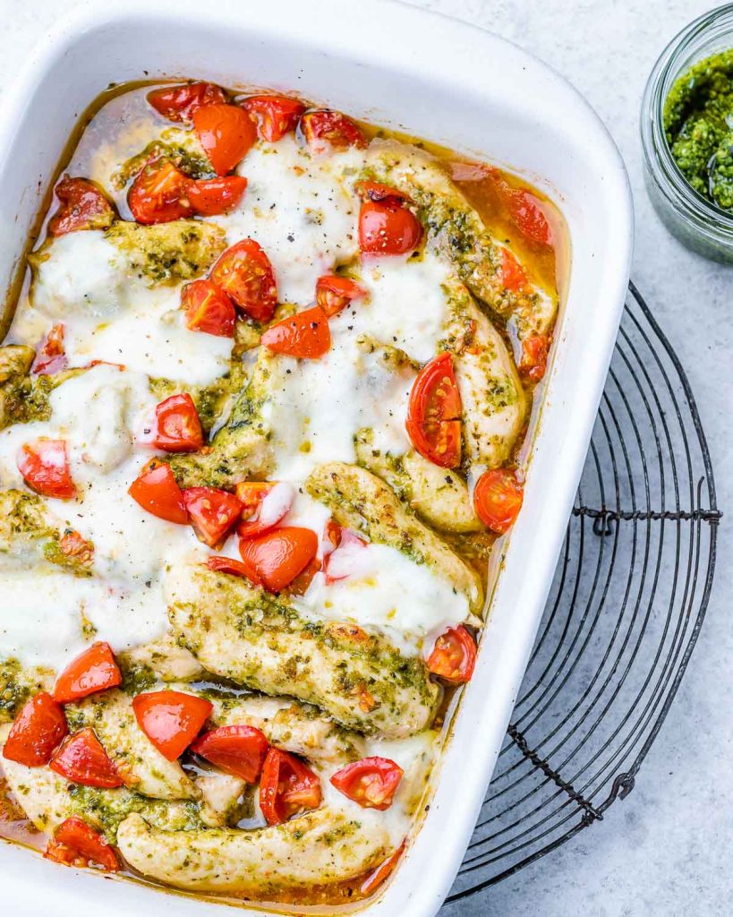 Baked Pesto Chicken | Clean Food Crush