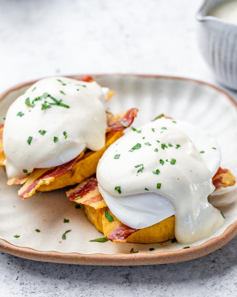 Sweet Potato Eggs Benedict | Clean Food Crush