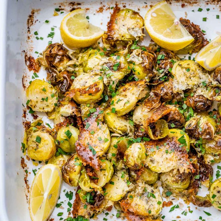 ParmesanCrusted Brussel Sprouts Clean Food Crush