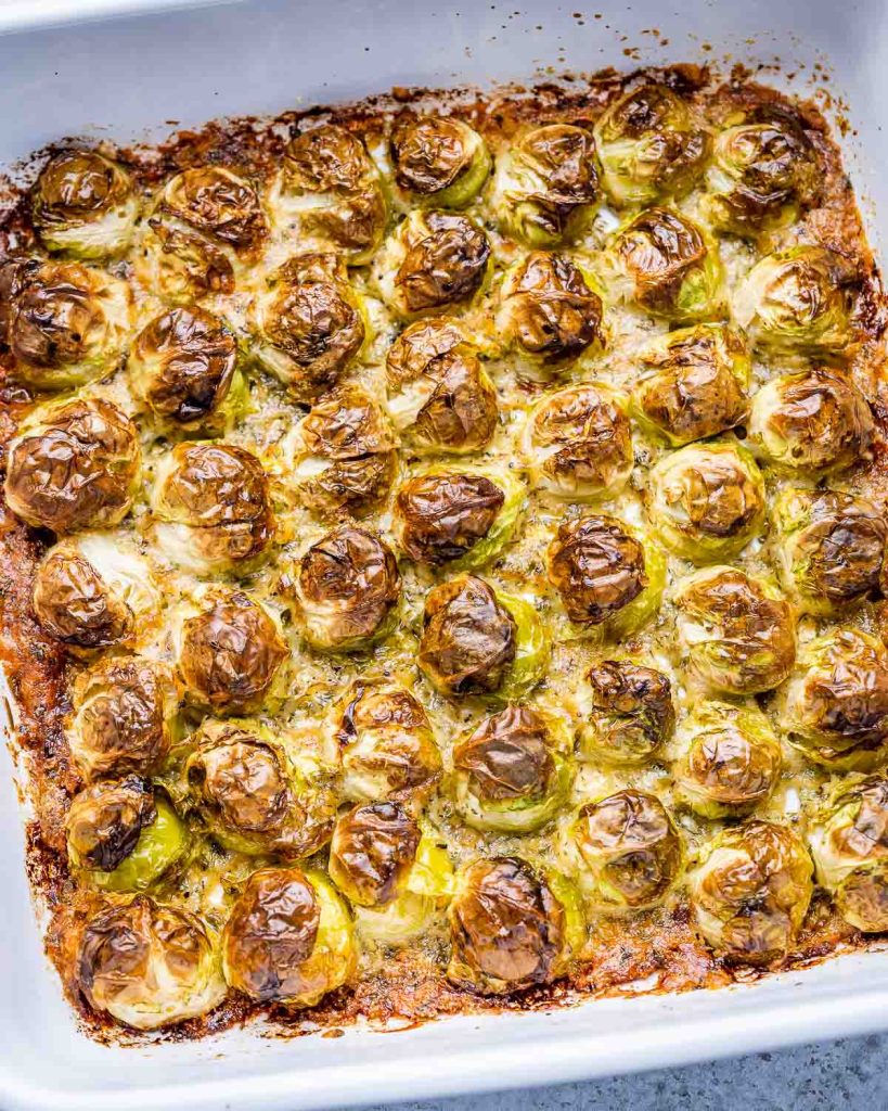 ParmesanCrusted Brussel Sprouts Clean Food Crush