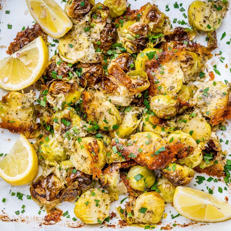 ParmesanCrusted Brussel Sprouts Clean Food Crush