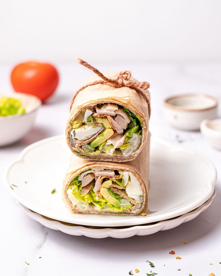 Leftover Turkey Cobb Salad Wraps Clean Food Crush