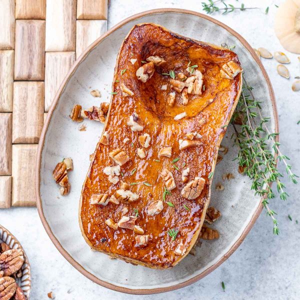 Roasted Whole Butternut Squash | Clean Food Crush