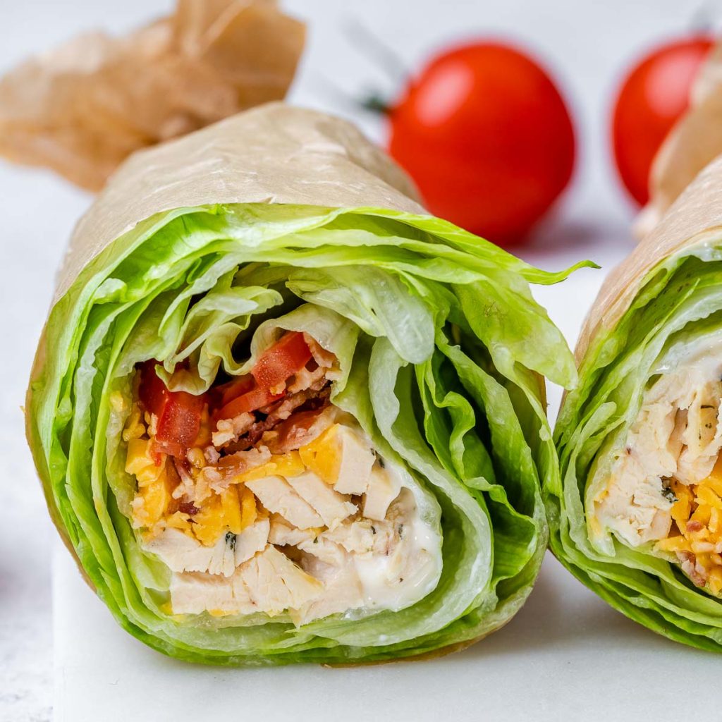 [VIDEO] Chicken Club Lettuce Wrap Clean Food Crush