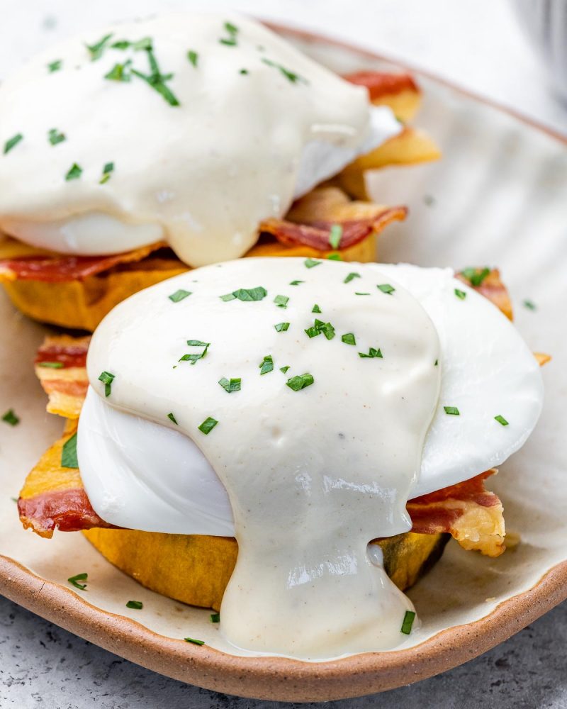 Sweet Potato Eggs Benedict | Clean Food Crush