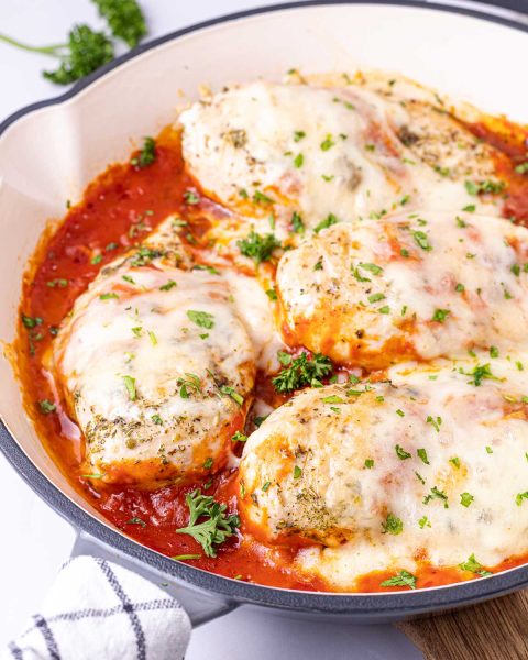 Healthier Chicken Parmesan | Clean Food Crush