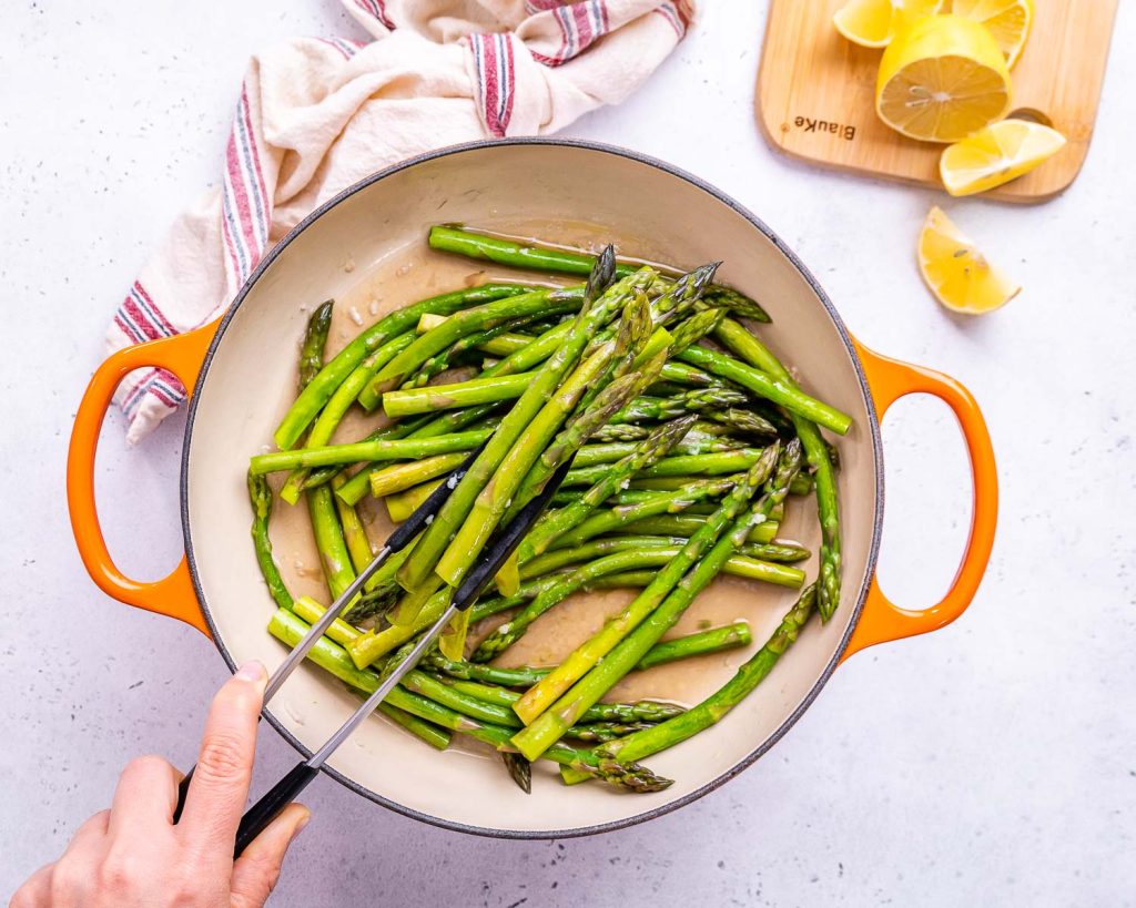 [VIDEO] Quick PanSteam Method for Asparagus Clean Food Crush
