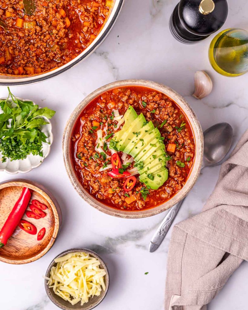 CFC’s Famous Week ONE Beefy Beanless Chili Clean Food Crush