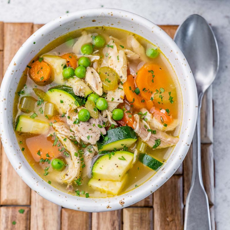 Flavorful Leftover Chicken Carcass Soup Clean Food Crush