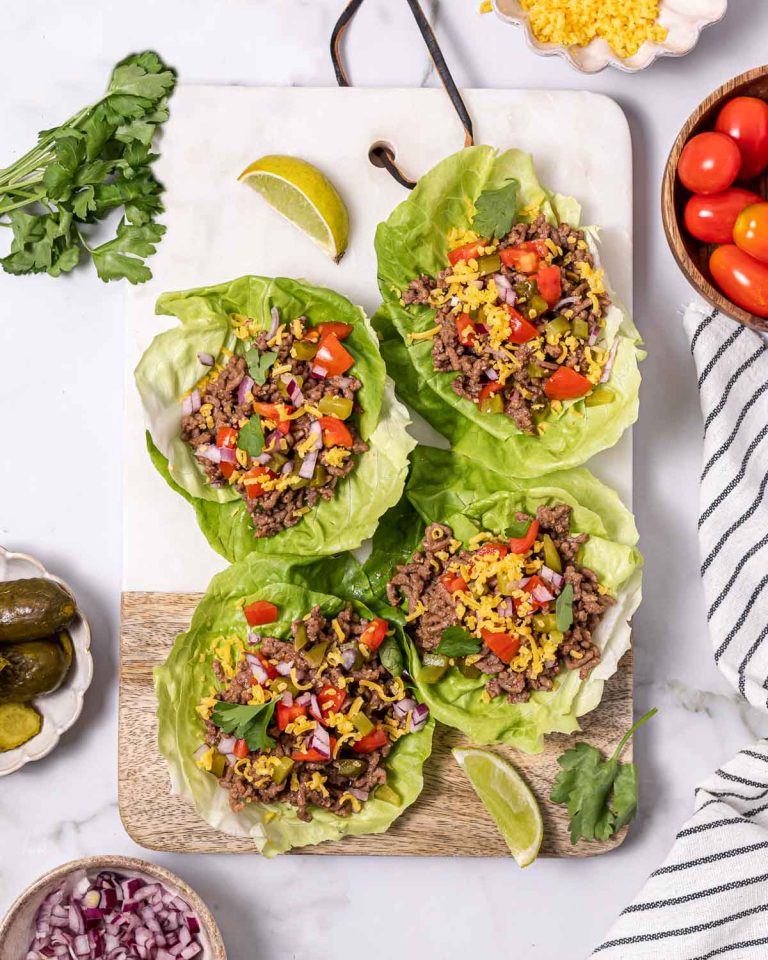 Quick Cheeseburger Lettuce Wraps Clean Food Crush