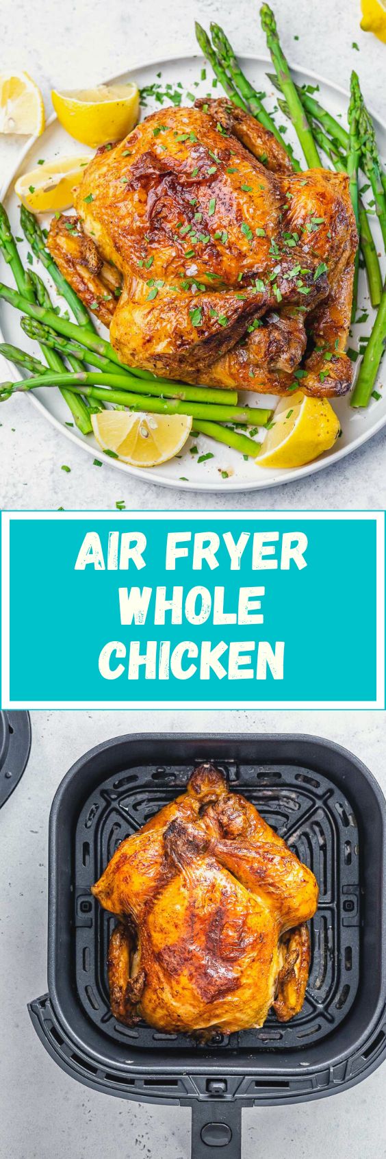 Air Fryer Whole Chicken - Carmy - Easy Healthy-ish Recipes