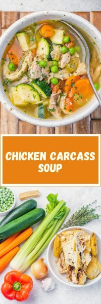 Flavorful Leftover Chicken Carcass Soup | Clean Food Crush