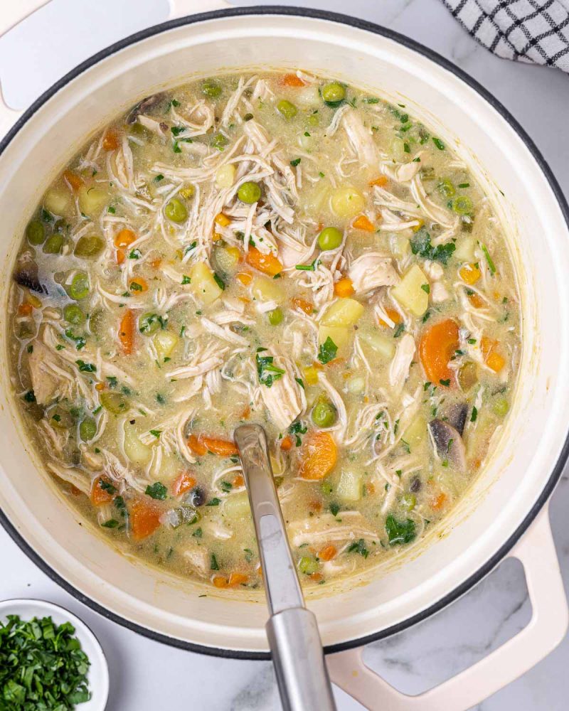 Chicken Pot Pie Soup | Clean Food Crush