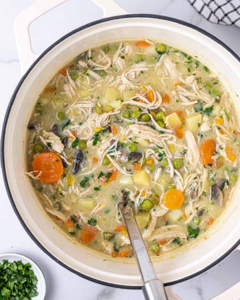 Chicken Pot Pie Soup | Clean Food Crush