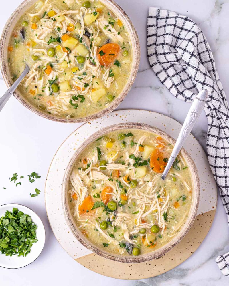 Chicken Pot Pie Soup | Clean Food Crush