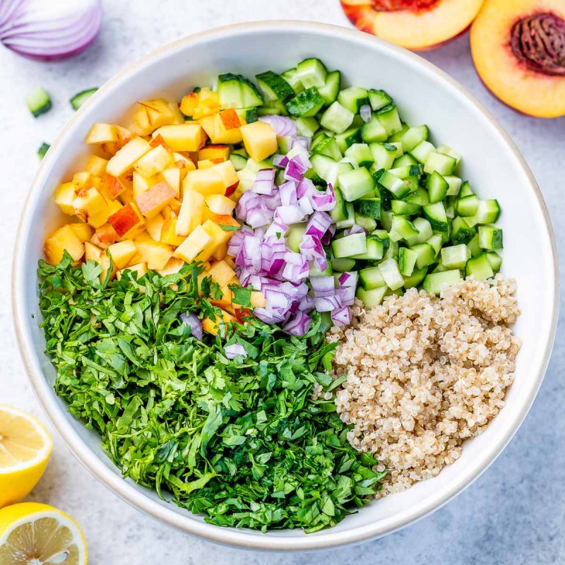 Nectarine Quinoa Tabbouleh | Clean Food Crush