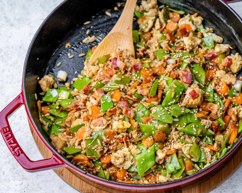 [VIDEO] Bacon & Egg Fried Rice Clean Food Crush