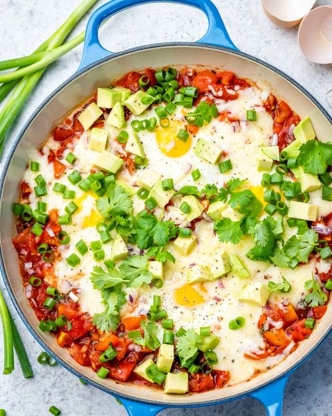 Salsa Poached Eggs (Inspired by Huevos Rancheros) | Clean Food Crush