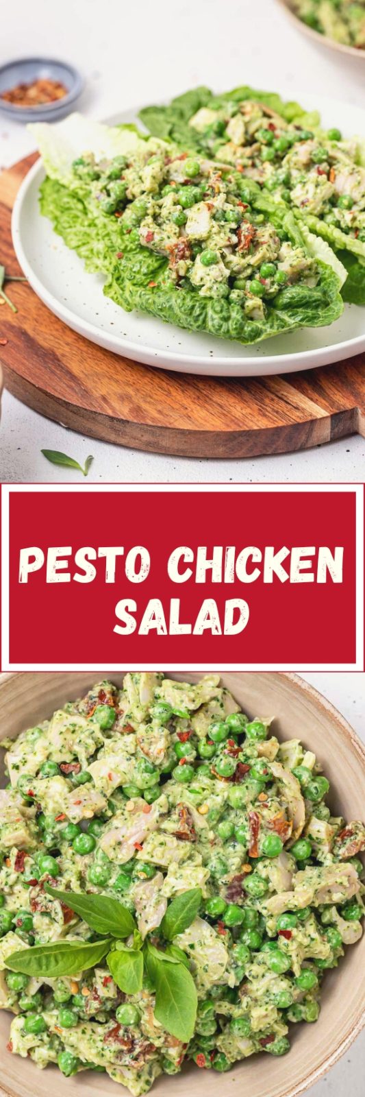 Pesto Chicken Salad Lettuce Wraps Clean Food Crush