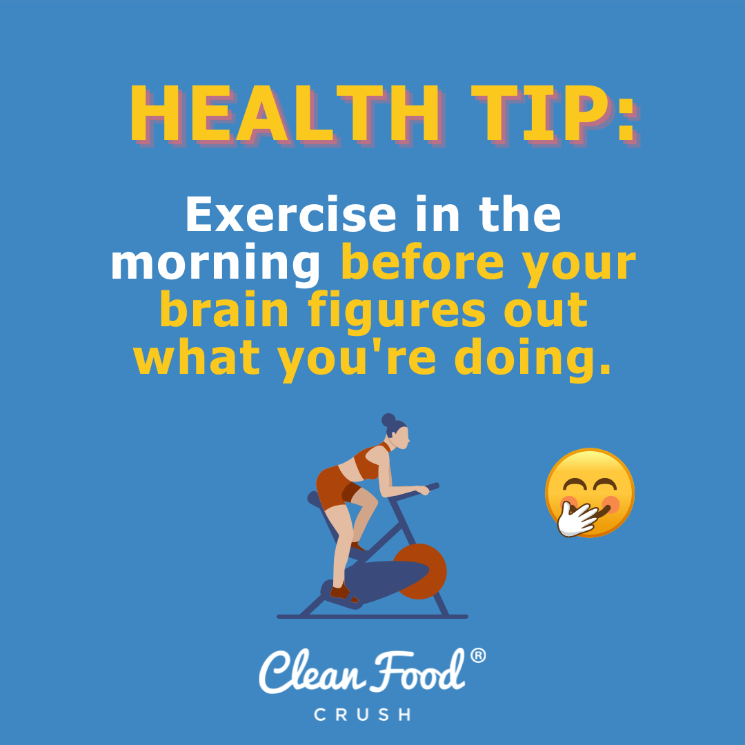 Exercise in the morning before your brain hot sale